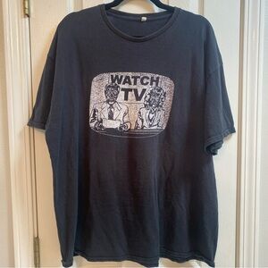 Black Graphic 80’s Movie THEY LIVE T-Shirt WATCH TV News Anchors 2XL